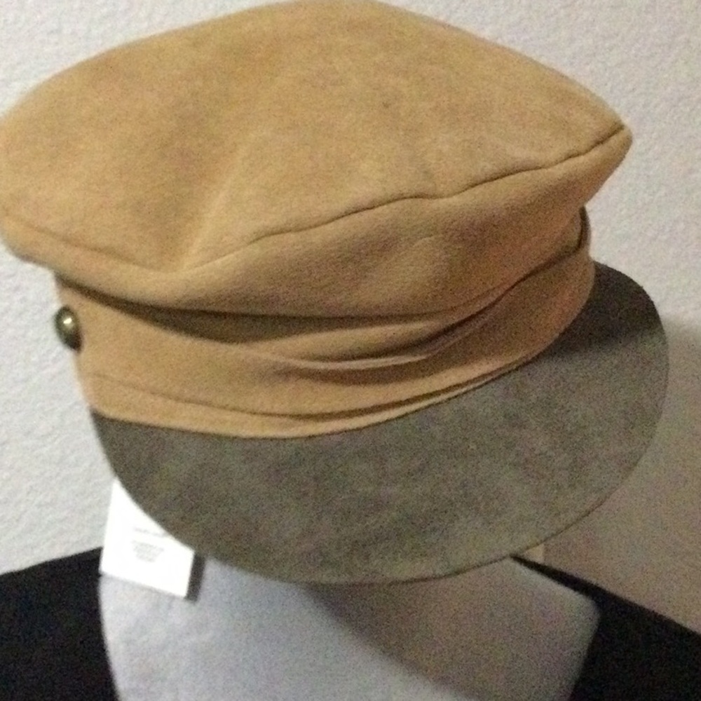 Tan and Gray Cap